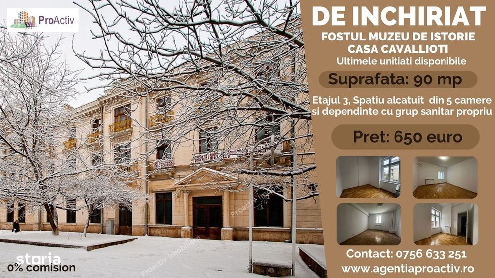 Spatiu comercial pentru birouri, centru, suprafata 90 mp