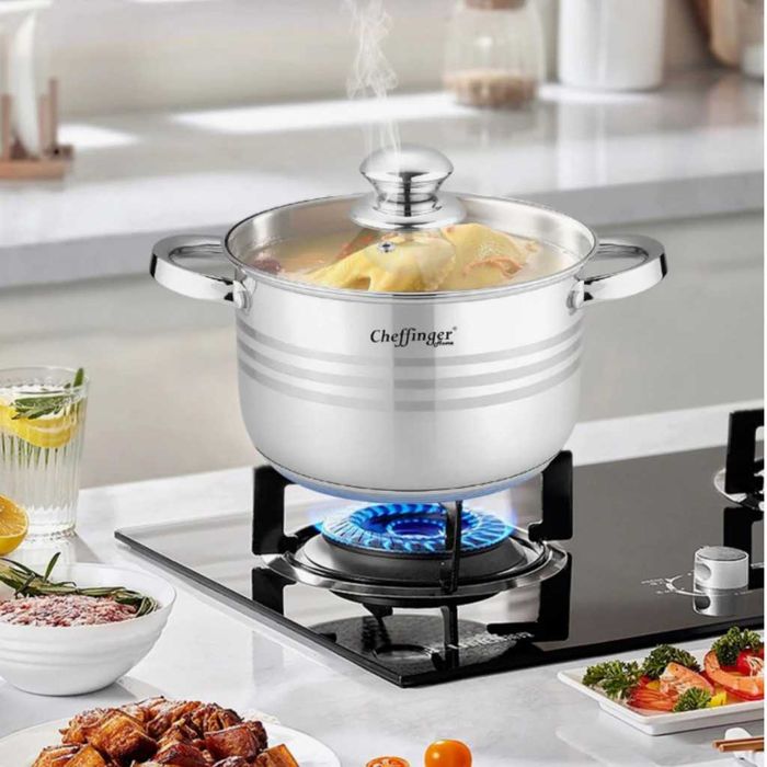 Комплект съдове за готвене, Cheffinger, 12 части