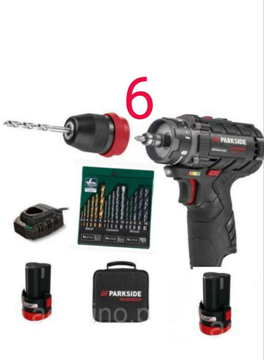 Parkside performance bormasina filetanta baterie 4A 2A incarcator 12V