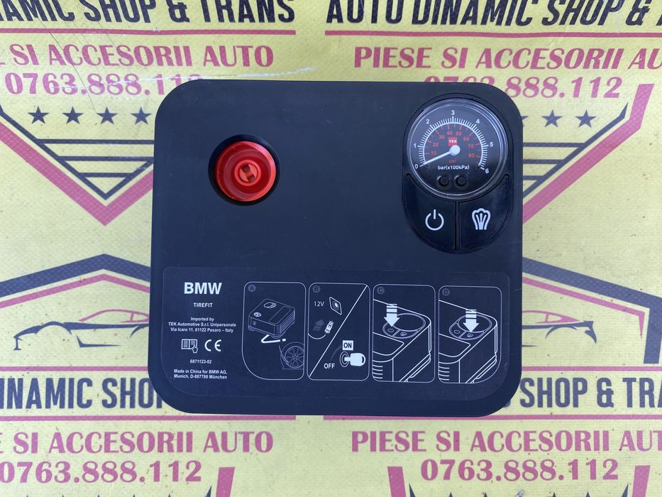 Compresor aer auto masina umflat roti original BMW 120 w 12W
