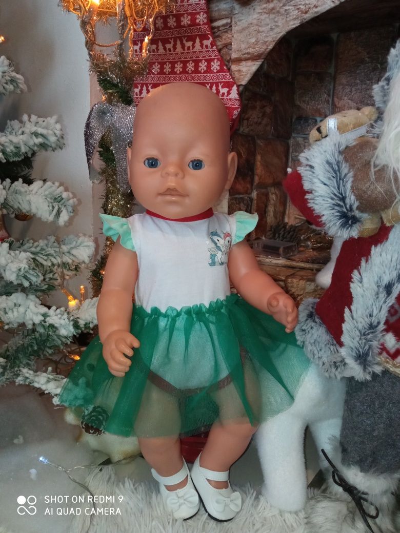 Дрешки за кукли,бебе борн 43см.