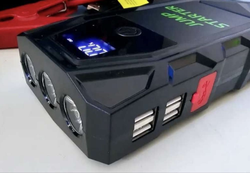 Автомобилен стартер Jump Starter 18000mAh, 12V + КОМПРЕСОР