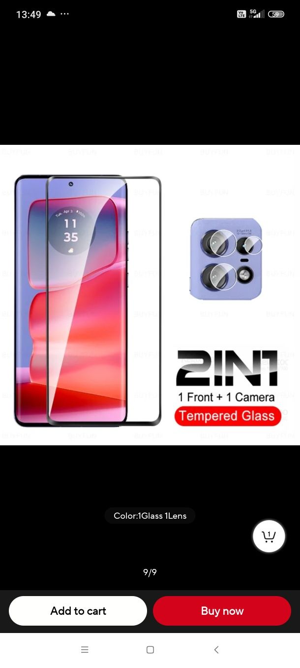 Motorola edge 50fusion,50 pro,50 ultra стъклен протектор+ за камера