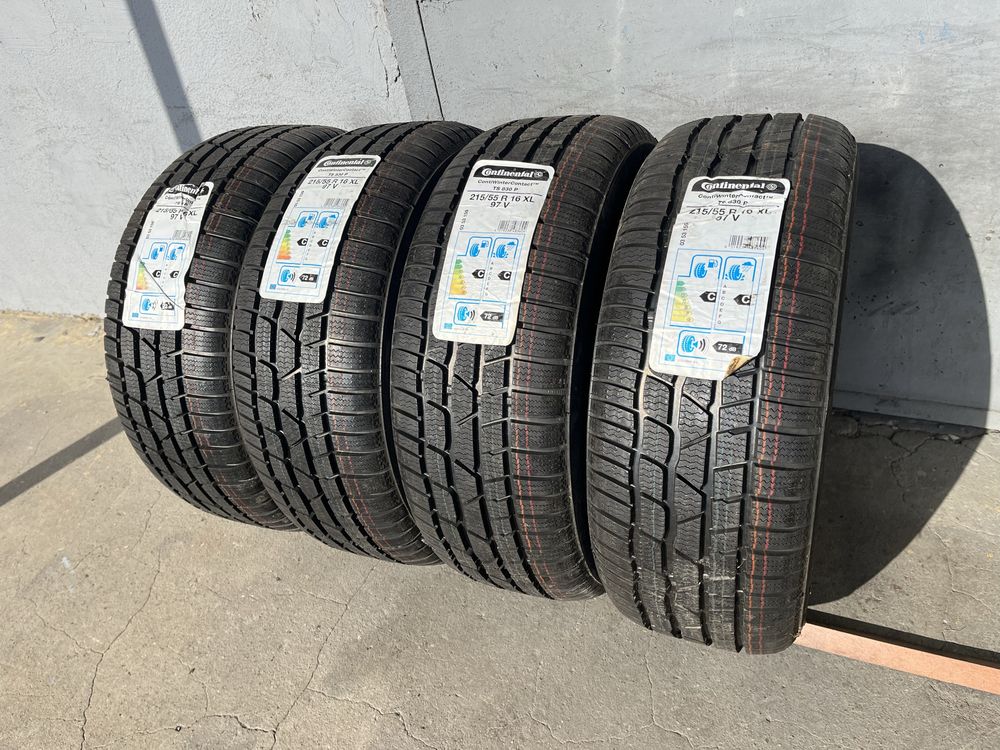 Нови зимни гуми 215/55/16 4 бр. Continental и 4 бр. Semperit