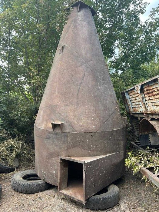 Бочка.циклон для корма дробилки