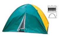 Палатка турист 6 мест, двухслойная, легкая, водонепроницаемая.