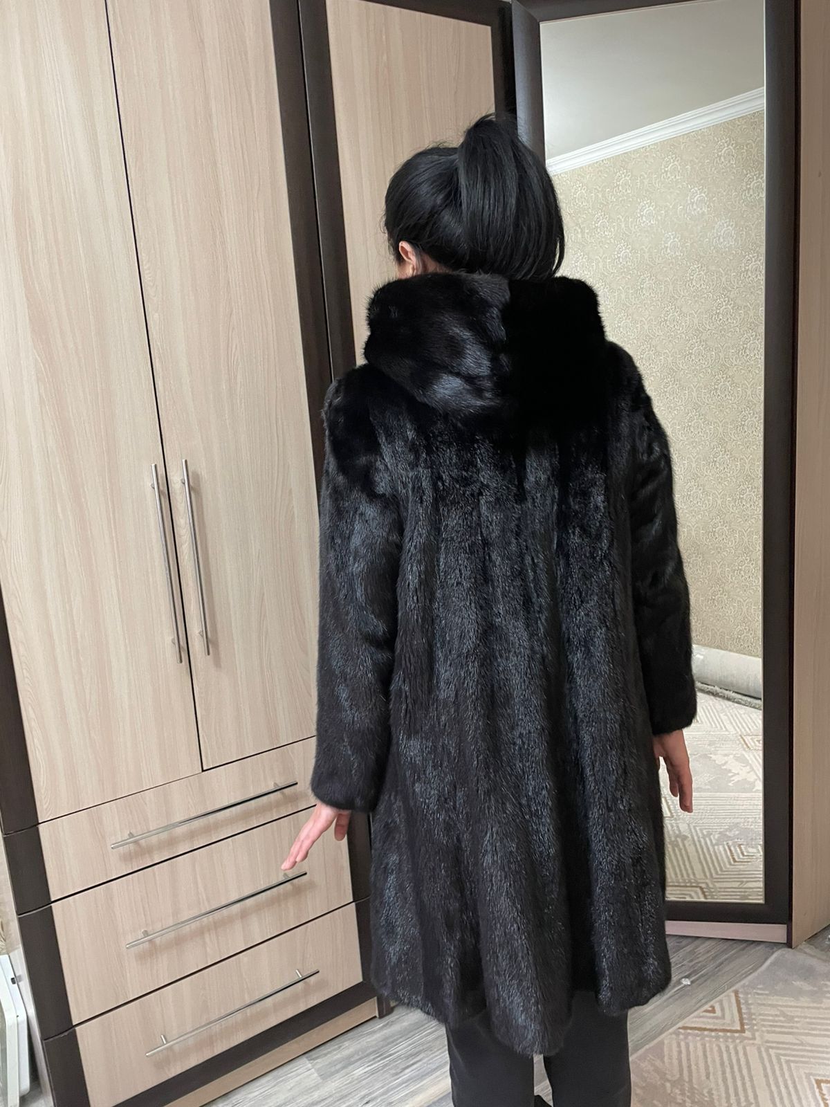 Шуба норковая (трапеция)