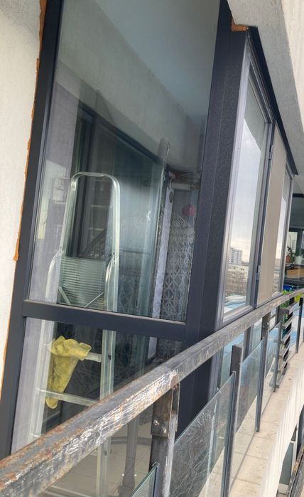 Balcon complet Geamuri termopan gri antracit