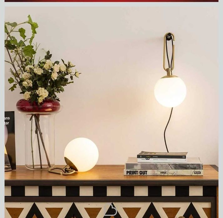 ПРОМО ! Комплект 2 броя LED модерни акумулаторни лампи за стена !