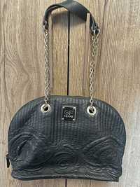 Черна кожена чанта GF Ferre