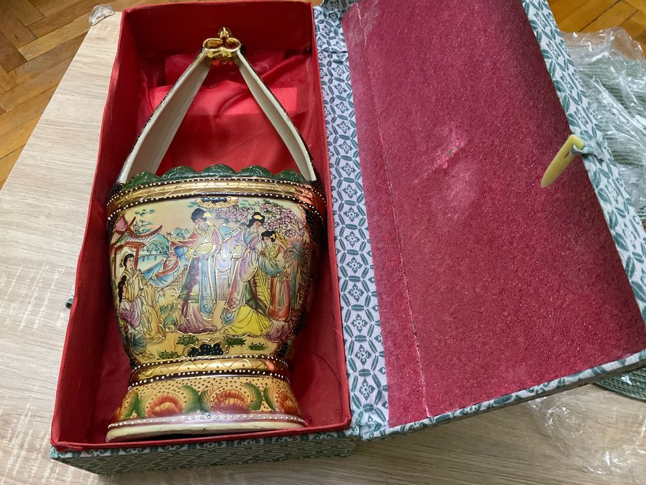 Vând vas chinezesc superb deosebit dinastia Qing