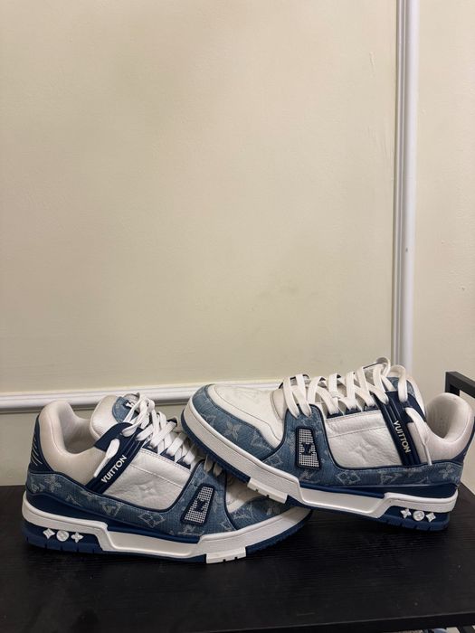 Louis Vuitton Trainers Blue 42