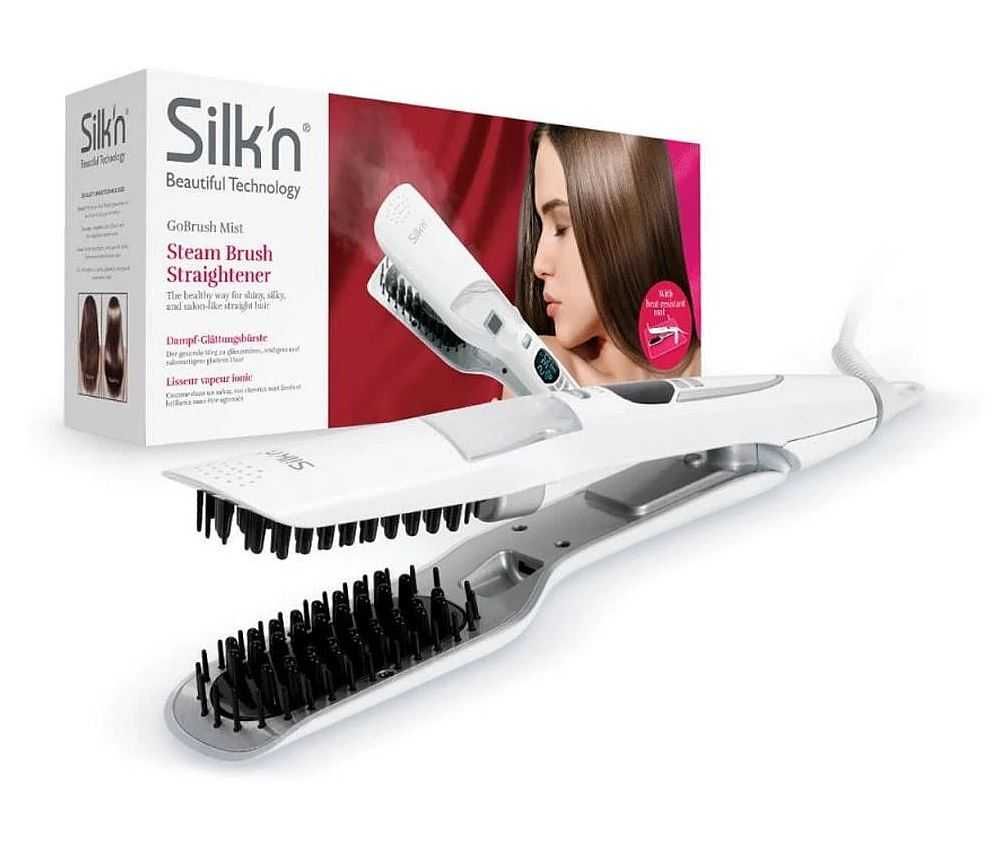 Perie indreptare a parului cu aburi Silk’n GoBrush Mist