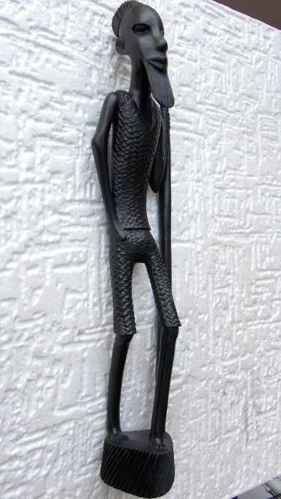 Statueta unicat sculptura abanos 36,5 cm arta africana,antichitati