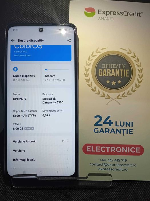 Oppo A80 5G (Ag18 Tutora b.5417.2) Garantie 2 ani!