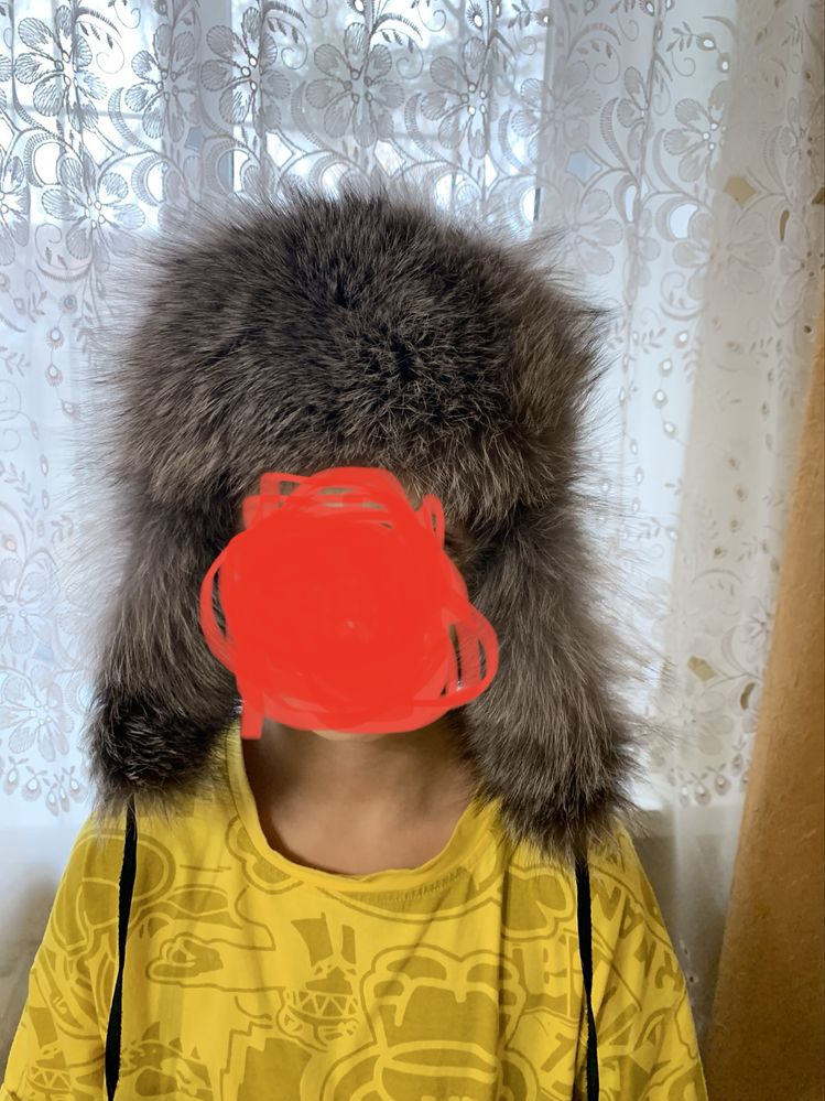 Шапка чернобурка