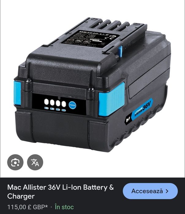 Baterii Li Ion 36v MC Alister
