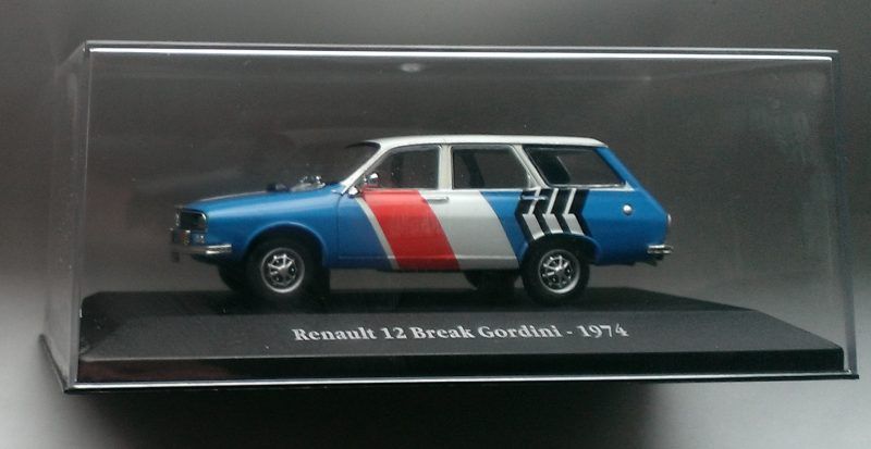Macheta Renault 12 Break Gordini (Dacia 1300) raliu 1974 - Atlas 1/43