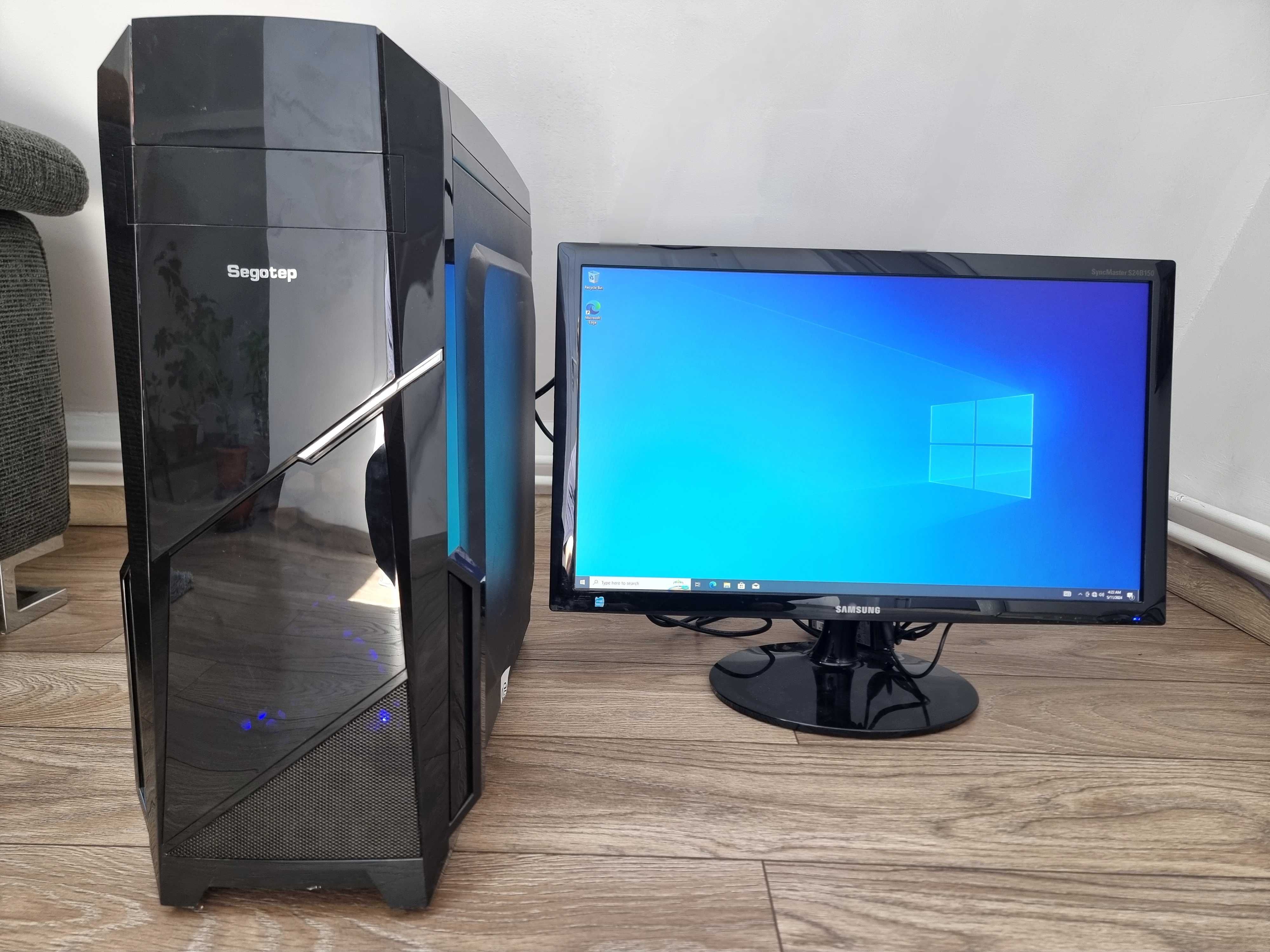 PC Office / Gaming + Monitor Ryzen 3 3200G 8GB RAM 256 NVME