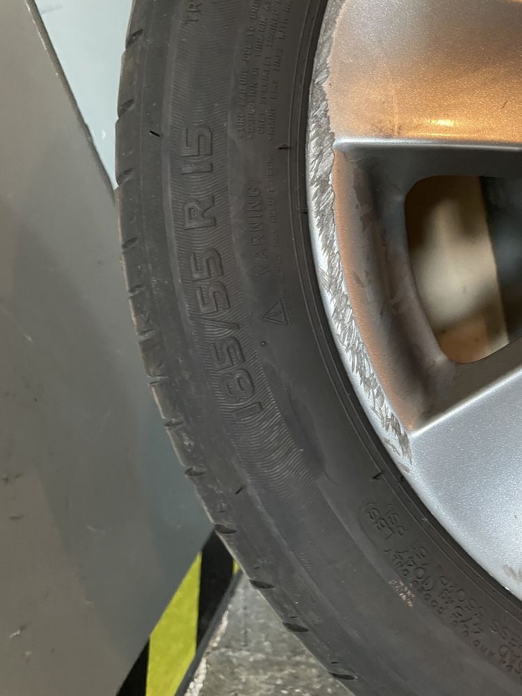 Jante aliaj Borbet cu cauciucuri Michelin 185/55/15