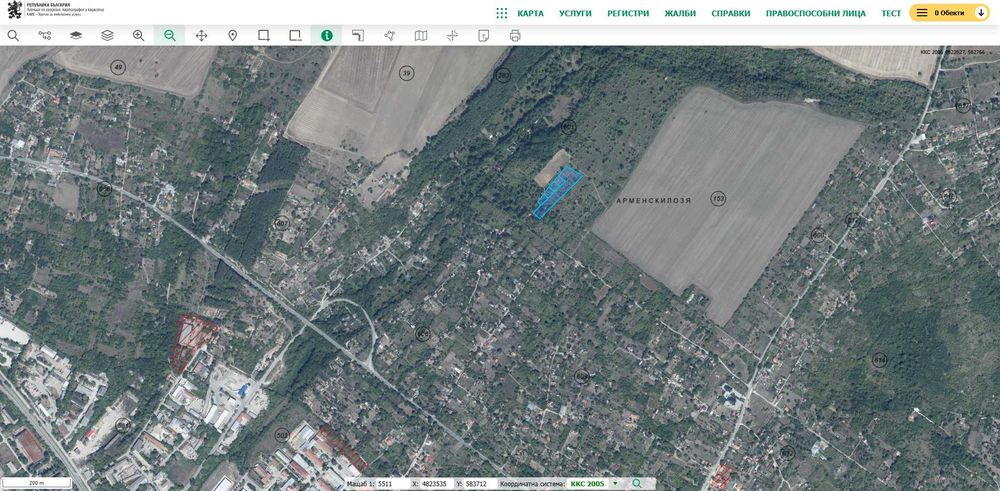 Продавам 7.6 дк парцел в Арменси лозя