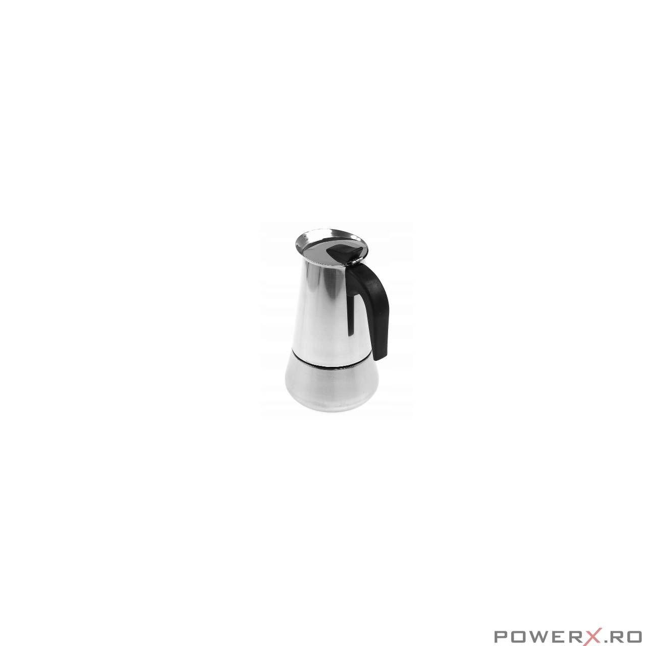 Espressor de cafea pentru aragaz, 0.6L, argintiu, KingHoff