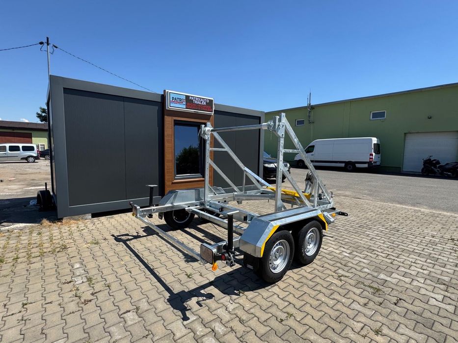 Remorca Lorries transport tambur cablu/teava 2 axe 3,5t  2025 noua