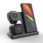 Încărcător Wireless 3-in-1 Fast Charge 15W, Telefon, Smartwatch, Căști