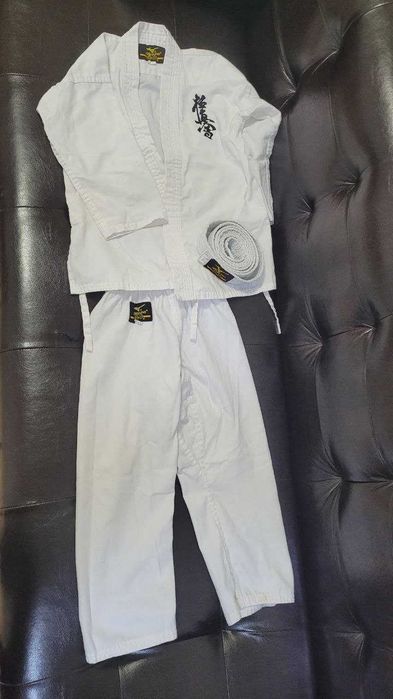 Кимоно белый картатэ