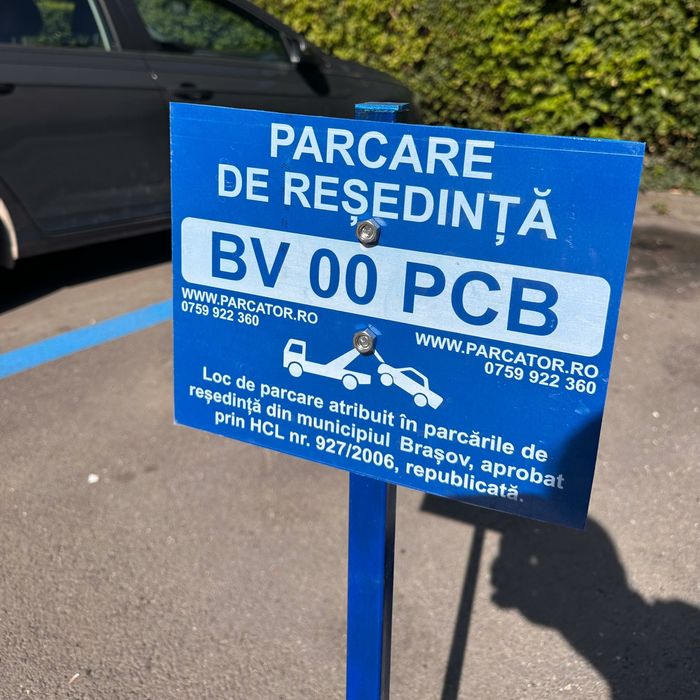 Stâlp panou parcare de reședință personalizat