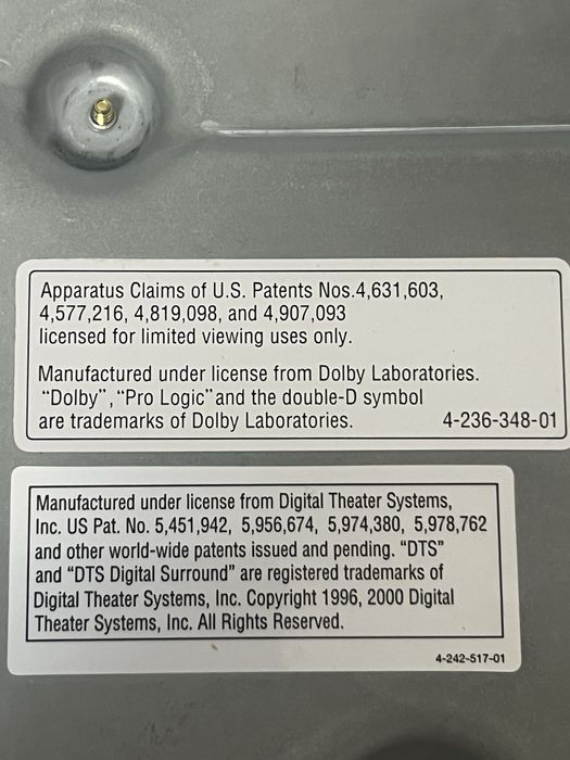 Sistem audio Sony s-master SS-WS503 si Amplificator