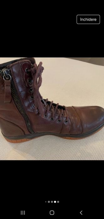 Ghete barbati Diesel originale din piele naturala l