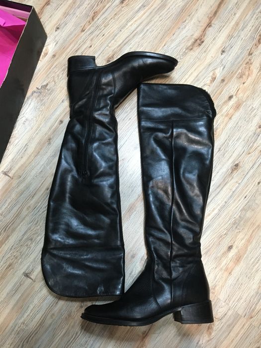Cizme lungi din piele fabricate in Romania