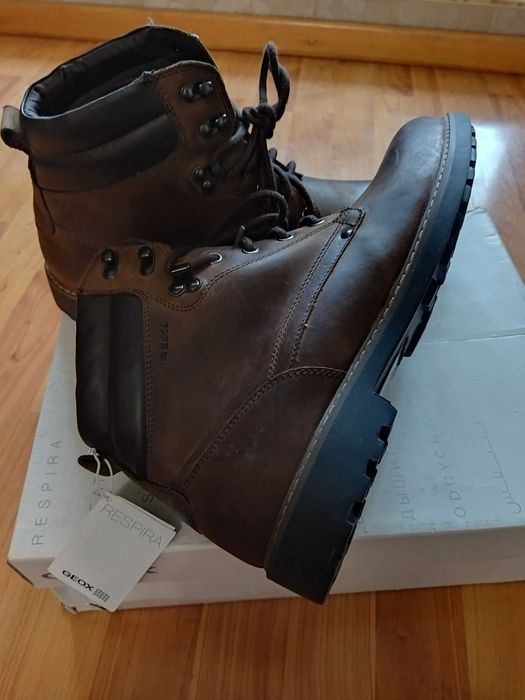 Ботинки Geox Respira (Италия),зима,нубук,оригинал,новые,р-р 45