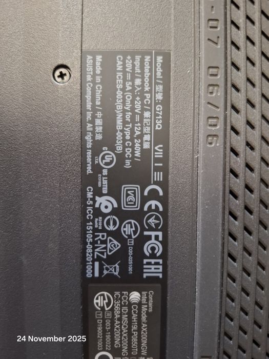 Laptop gaming Asus Rog G713QM