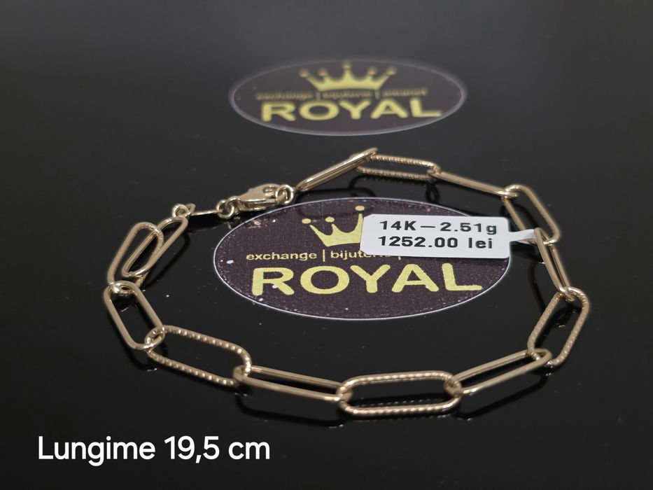 Bijuteria Royal: Brățară aur 14k/2.51 gr