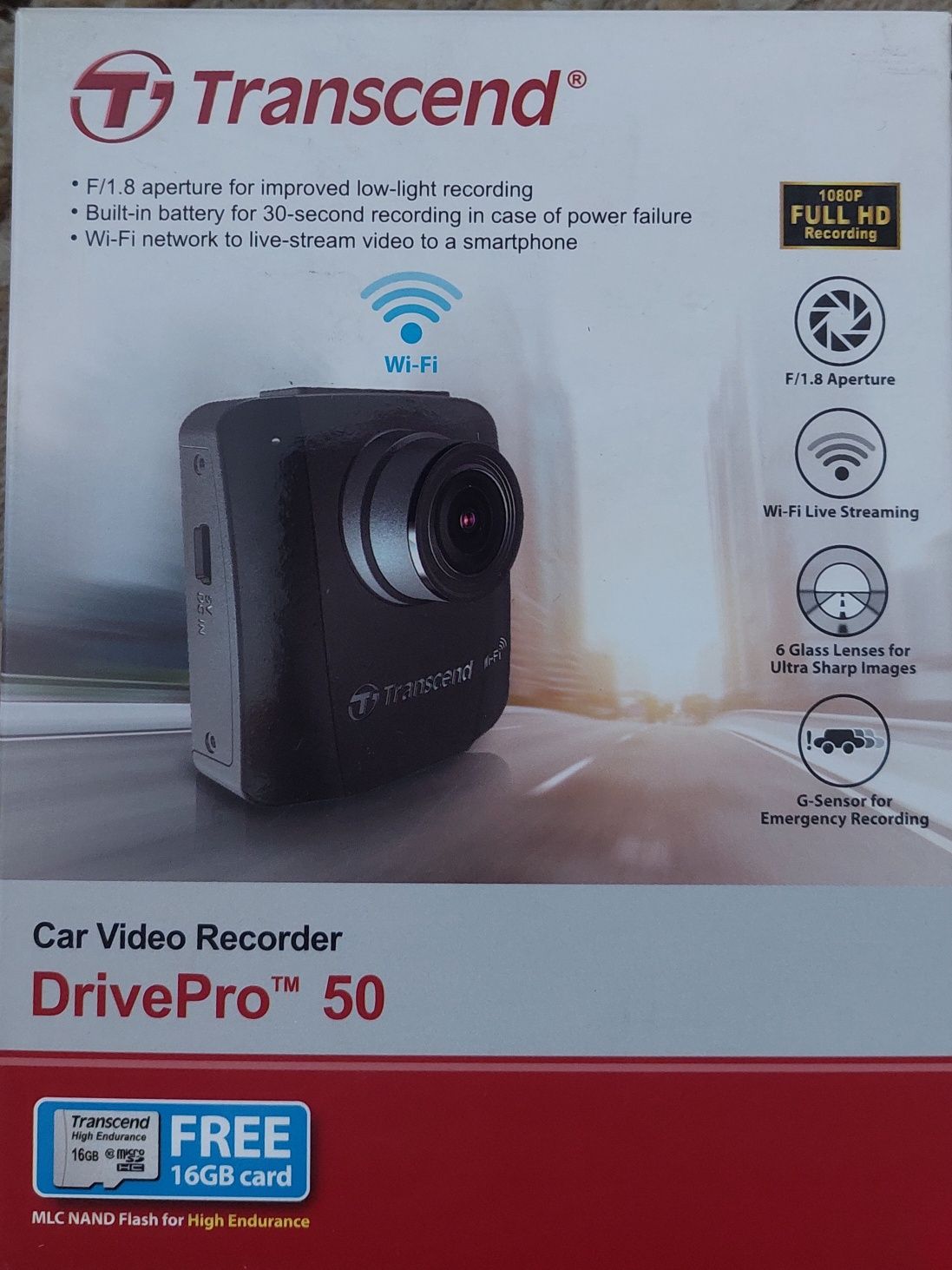 Продаю видерегистратор автомобильный Transend DrivePro 50