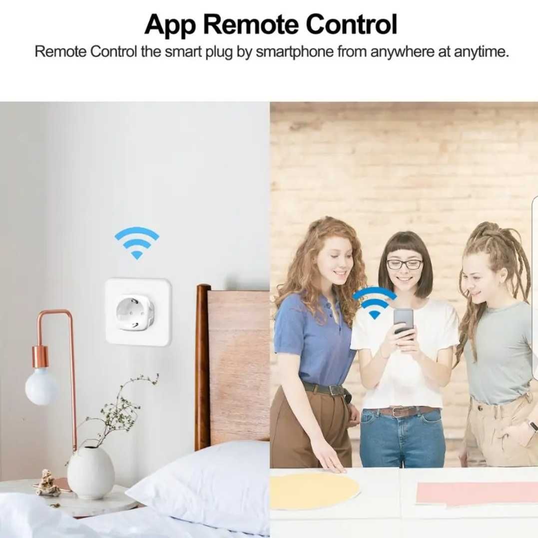 Смарт контакт / Smart plug WiFi 16А