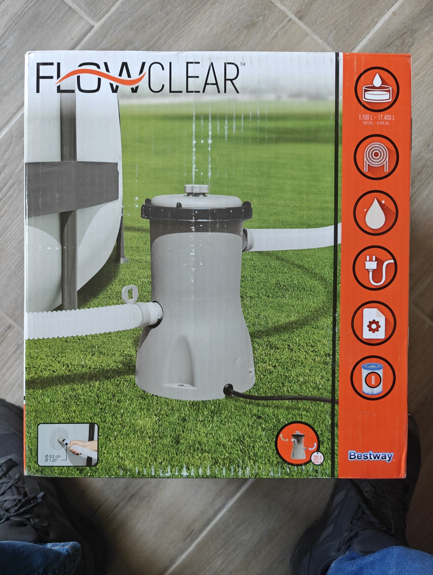 Filtru piscina cu cartuș BESTWAY FLOWCLEAR filtrare curățare apa