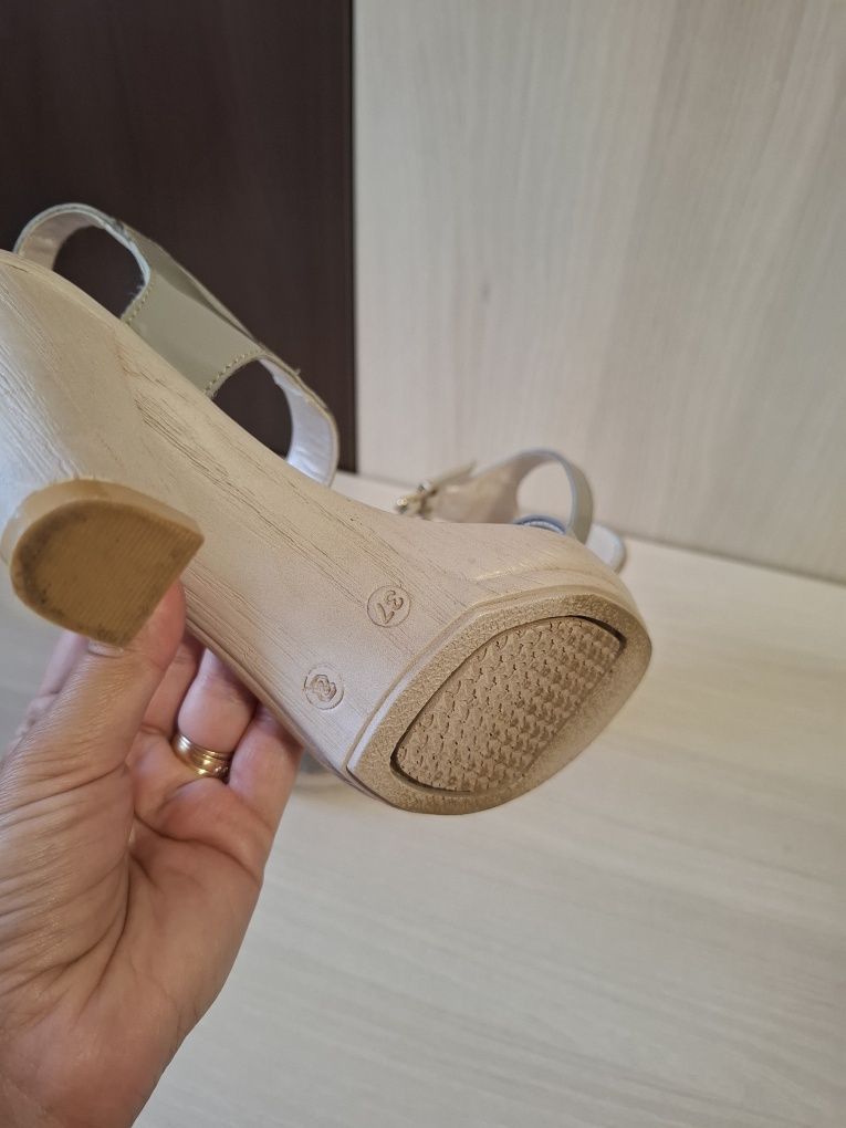 Sandale dama Marelbo, piele naturala, transport gratuit