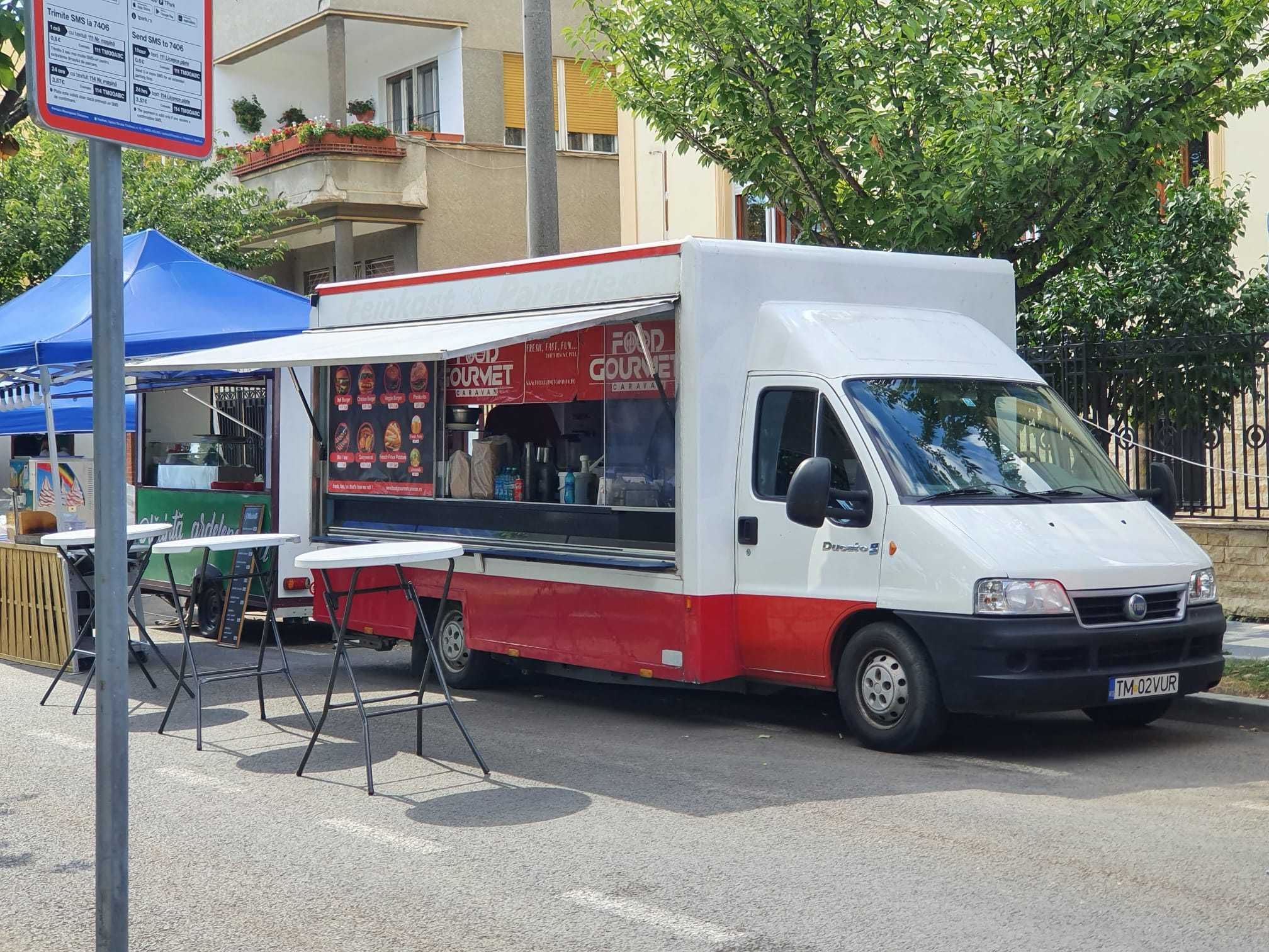 FOOD TRUCK - Fiat Ducato, cu carnet Cat. B, Posibil FINANTARE rate TBI