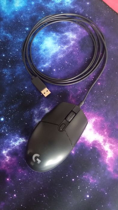 Mouse gaming Logitech G203, iluminare RGB LightSync, Negru