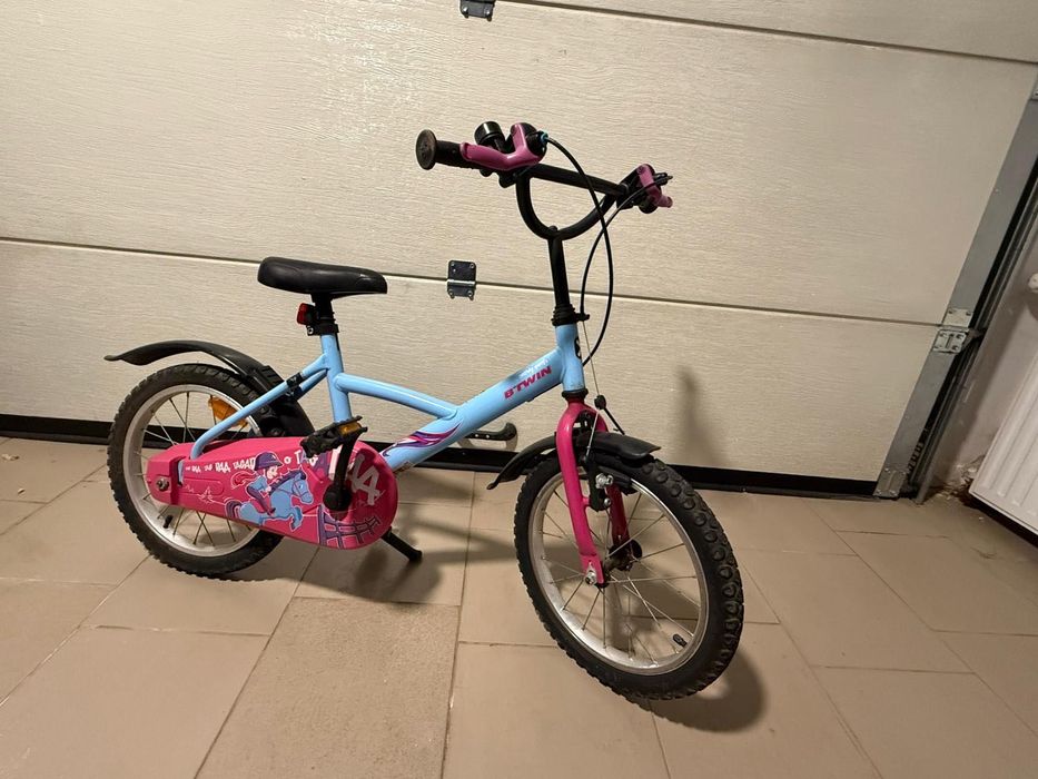 Bicicleta fetita 5-8 ani, 18’’ inch, B-Twin (Decathlon)