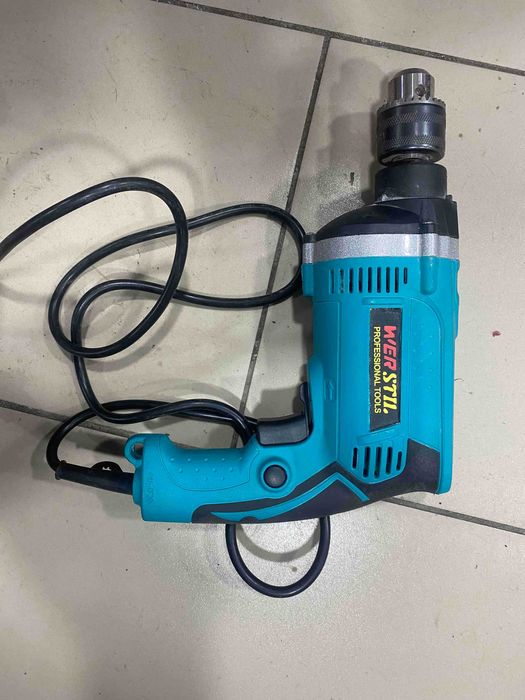 Комплект WerStil, Ударна пробивна бормашина 910w и Ъглошлайф 900W, Син