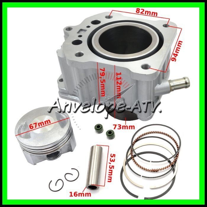 Cilindru Atv 250 67mm ZONGSHEN BASHAN HONDA SHINERAY - Set Motor Apa