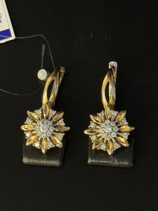 Золото 585  Серьги