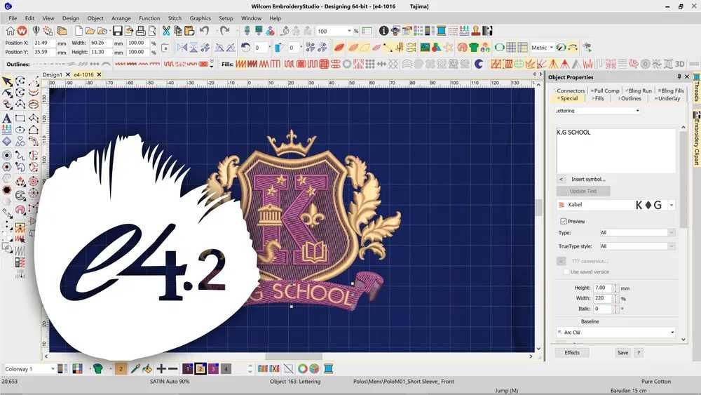 Программа Wilcom EmbroideryStudio e4.2
