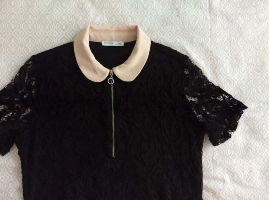 Rochie Zara din dantela neagra, S