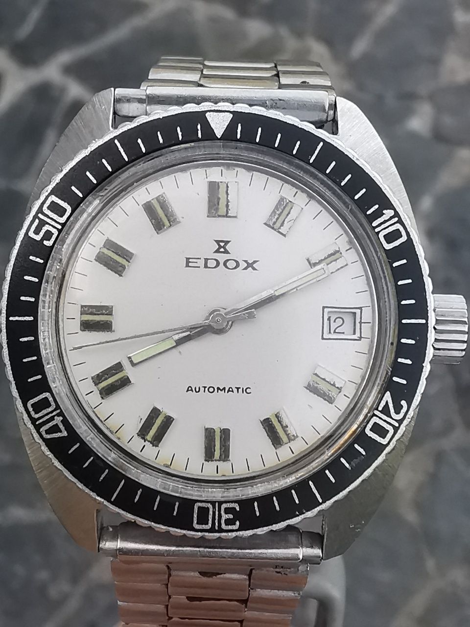 Ceas EDOX Automatic Diver 200 m - 35,5 mm - Funcționează impecabil!