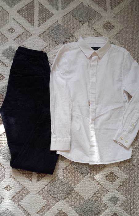 Школьная рубашка zara и брюки